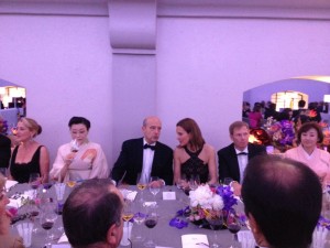 French actress Carol Bouquet and Bordeaux mayor Alain Juppé among other VIPs at the dinner