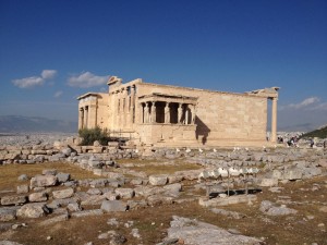 Wines from the land of the gods: The gorgeous Erechtheion, on the north side of the Acropolis