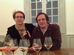 With oenologist Vincent Chaperon, tasting through six vintages